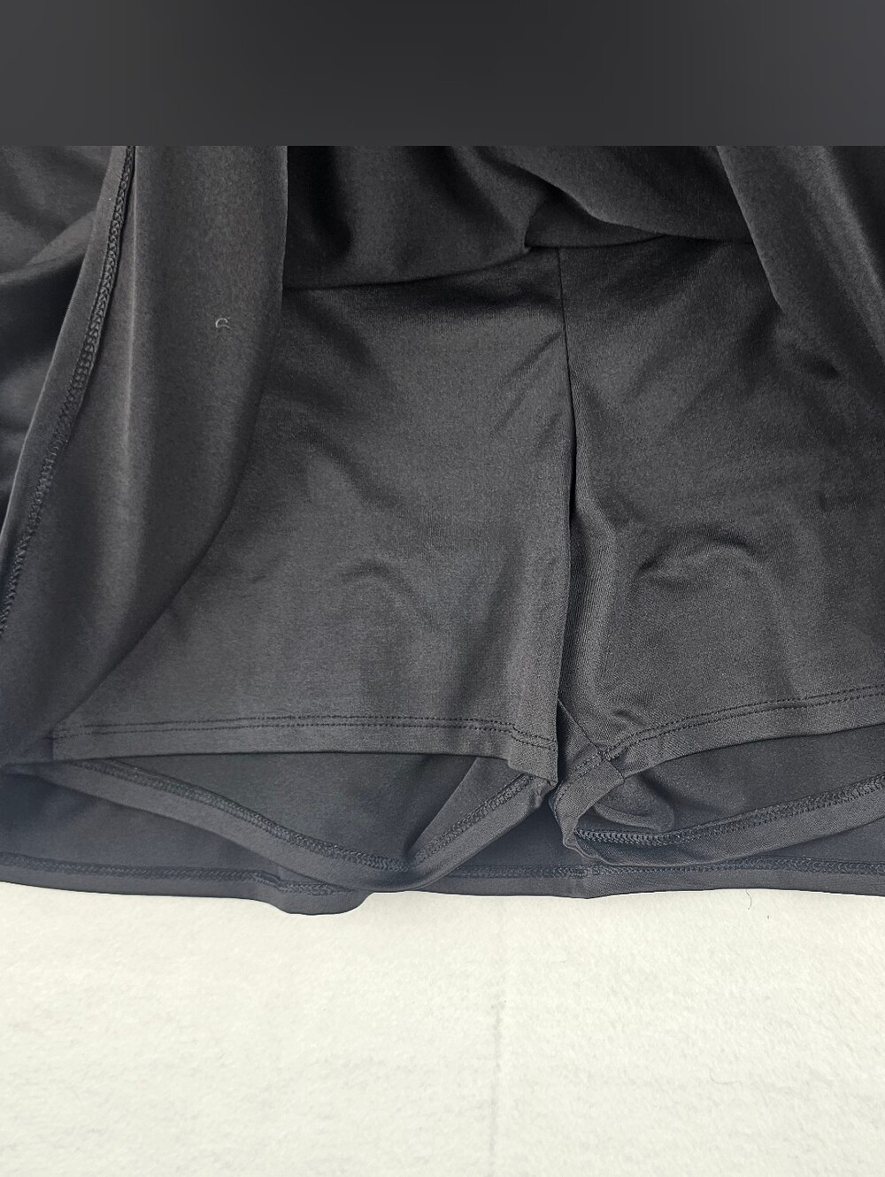 Crown & Ivy Active Black Ruffle Golf Pull On Skort Pockets Sports Tennis Large - Picture 3 of 9